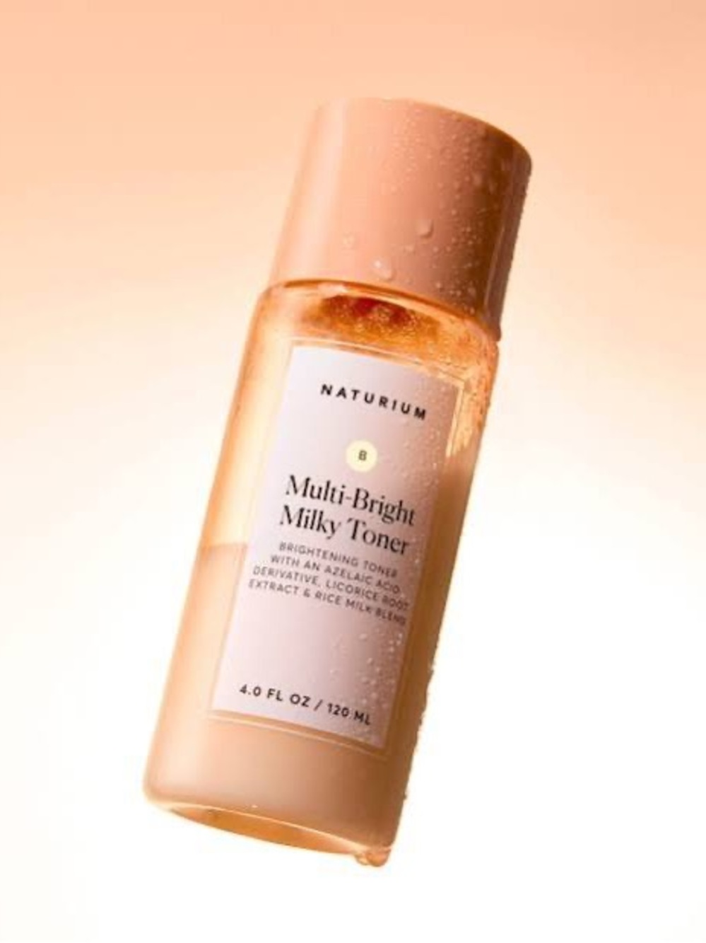 Naturium Multi-Bright Milky Toner, Exfoliating Skincare for Face Azelaic Acid